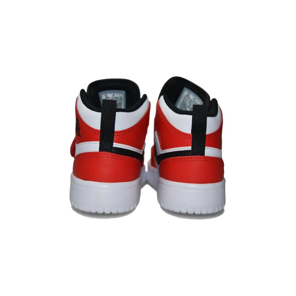 Jordan 1 Mid Little Kids White Red BQ7197-106