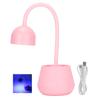 24 Вт Настольная УФ-лампа для сушки гель-лака, вращающаяся, быстросохнущая, розовая