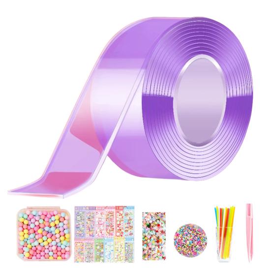 1 Set 300CM Nanometer Tape Bubble Kit with Accessories Stress Relief Elastic