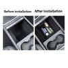 For Tesla New Model Y Juniper 2025 Center Contral Storage & Armrest Box Lower Bottom Mat Organizer Tray Card Holder Accessories
