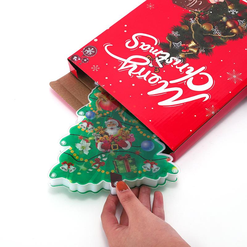 Светодиодный рождественский светильник-присоска Санта-Клаус, колокольчик, снеговик, оконный светильник, рождественские украшения для дома, новогодние подарки 2025 года