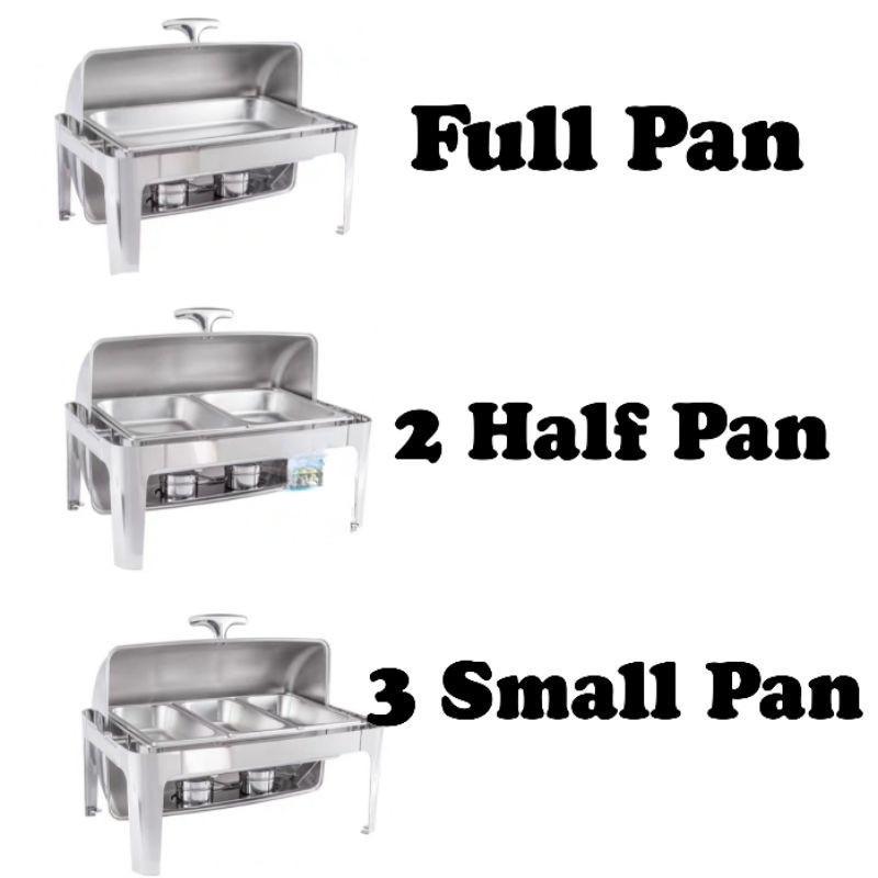 Пищевой лоток 9 л, подогреватель пищевых лотков, сервировочный лоток, chafing dish с крышкой-роллом, набор для фуршета