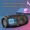 1PC Portable Waterproof 100W High Power Bluetooth Speaker RGB Colorful Light Wireless Subwoofer 360 Stereo Surround TWS FM Boom Box