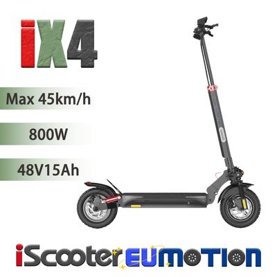 Электросамокат iScooter 10 дюймов 800 Вт, 48 В 15 Ач, Максимальная скорость 40 км/ч, Внедорожный Электросамокат, ЖК-дисплей, Управление через приложение, Складная конструкция, Городской Электросамокат