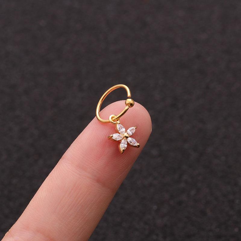 1 шт. серьги с кристаллами для пирсинга ушей висячие серьги-гвоздики для хряща, спирали козелка, модные ювелирные изделия