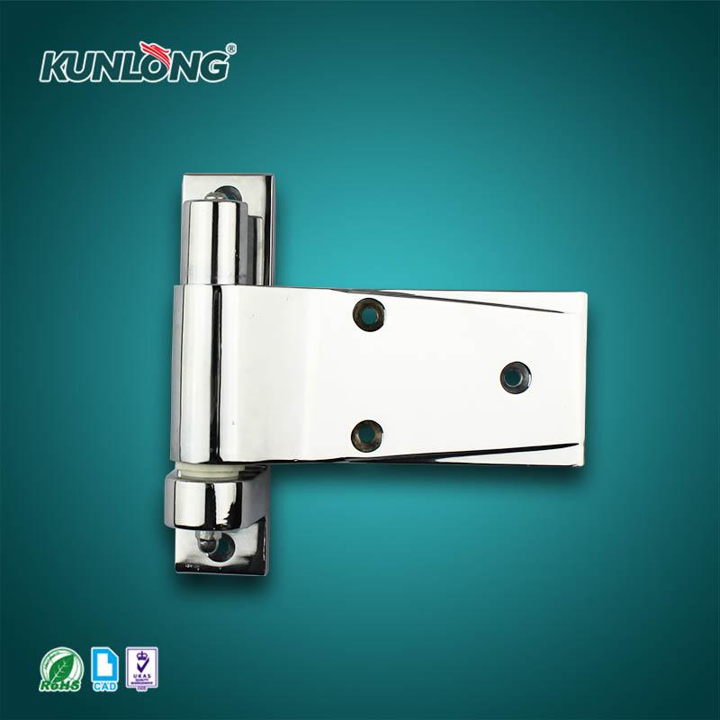 SK2-201 Refrigerator Freezer Hinge Chrome Plated Lift-off Door Hinge with Spring-Loaded Zinc Alloy Material