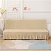 Nordic Solid Color Sofa Bed Cover Elastic Spandex Armless Sofa Slipcovers Folding Sofas Skirt Cover For Living Room Home Decor