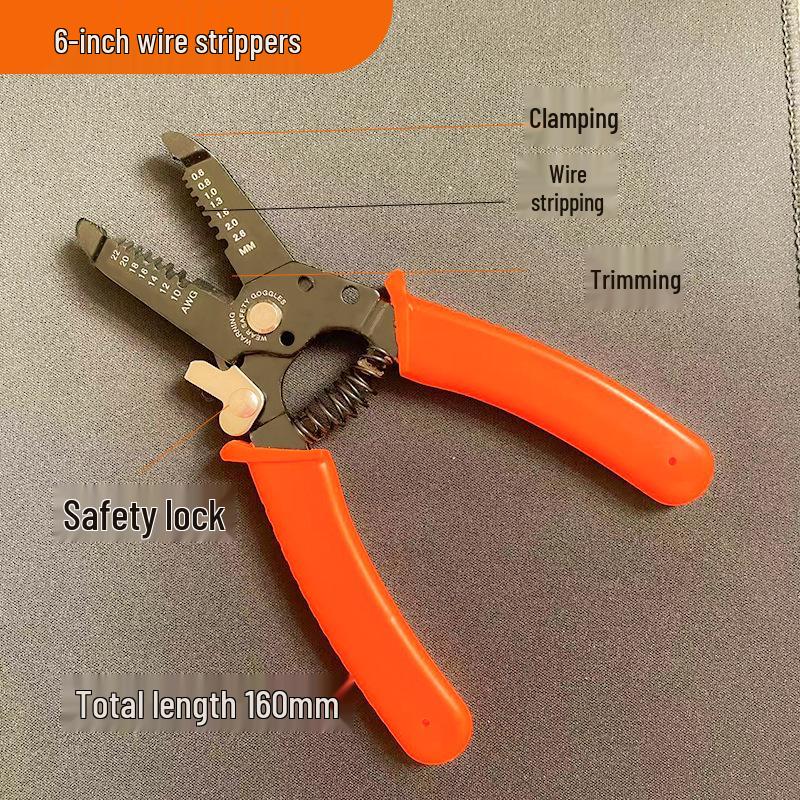 Multifunctional Wire Stripper: Electrician Pliers for Skinning, Crimping, Cutting, and Wire Separation