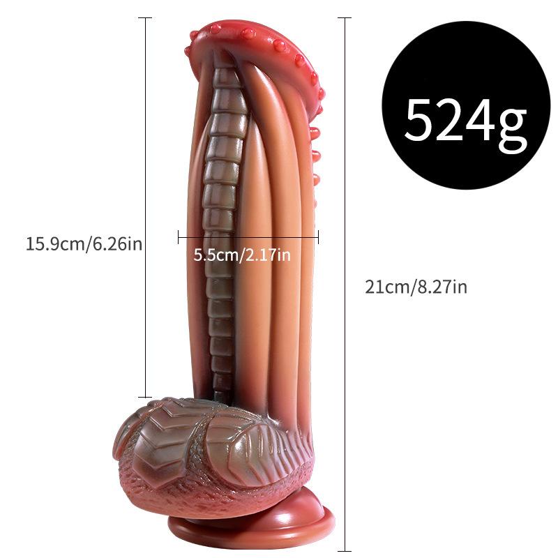 Alien Shape Silicone Dildo - Soft Vibrating Penis for Women Adult Sex Toys