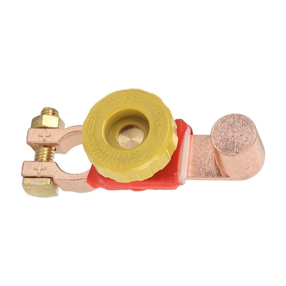 Латунный выключатель-разъединитель Положительные клеммы аккумулятора Универсальный автомобильный выключатель питания Авто