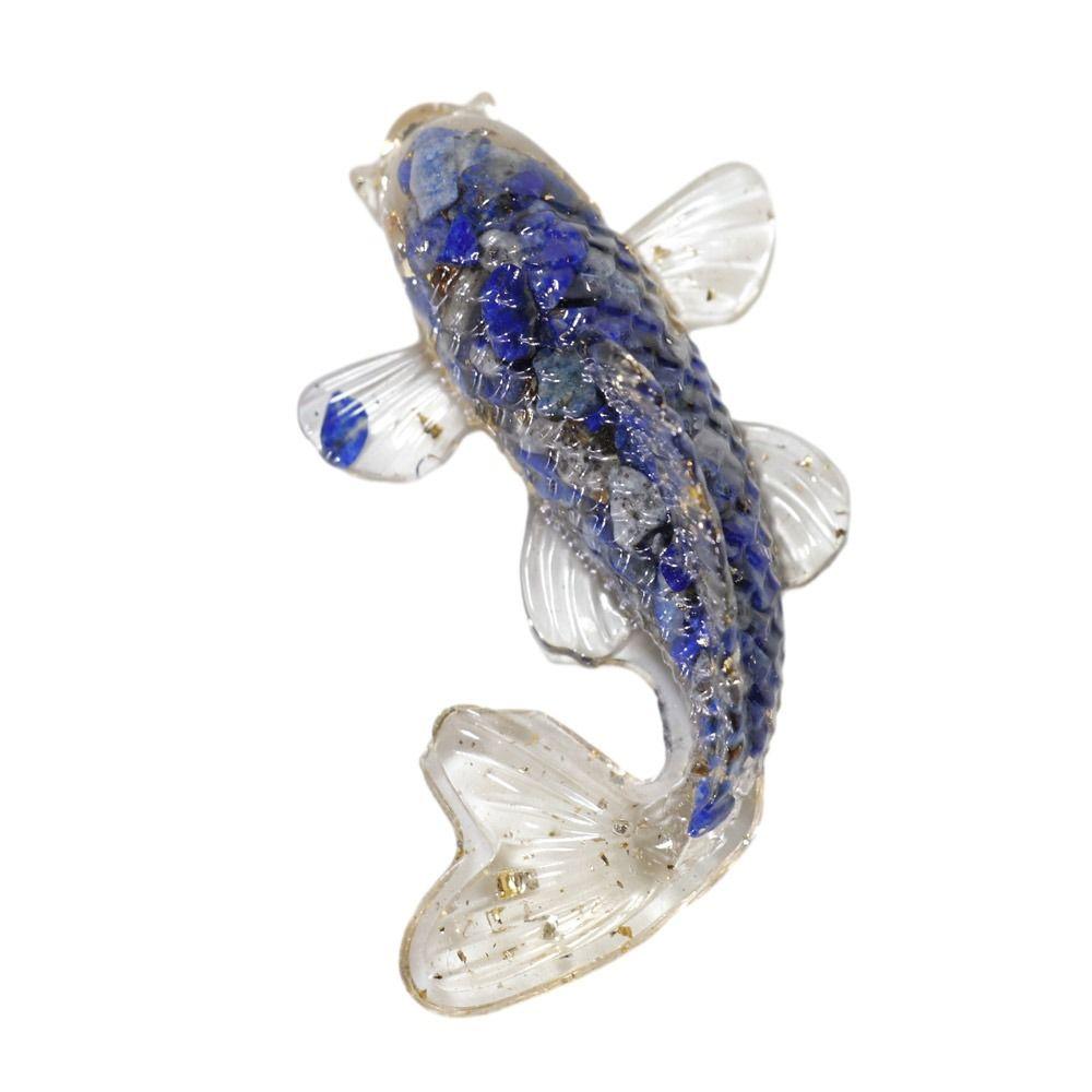 Resin Epoxy Crystal Gravel Carp Ornament Home Decoration Crystal Fish Figure Home