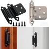 2pcs/set Interior Door Cabinet Hinges Connector Cupboard Close Hinges Furniture Hardware