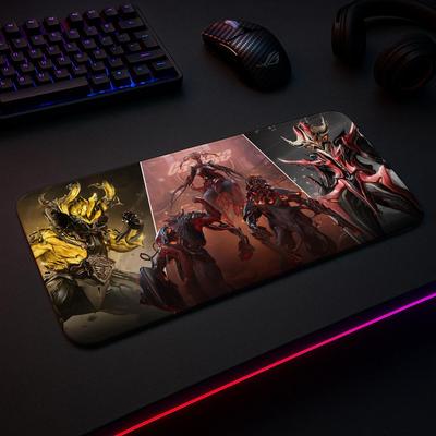 Коврик для мыши Warframe Игровой коврик Большой XXXLсмммстрочка Настольные коврики Игровые аксессуары Комплектующие для ПК