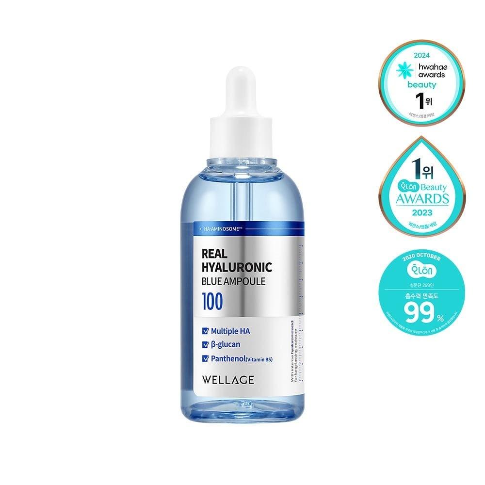 WELLAGE Real Hyaluronic Blue Ampoule 100ml