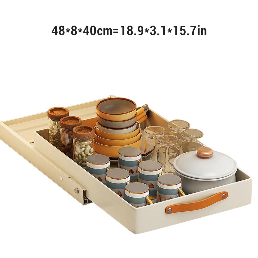 1pcs Pull Out Drawer For Cabinet Slide Out Shelf Multi-Purpose Cabinet Organizer Heavy Duty Slide Out Pantry Shelves For Kitchen