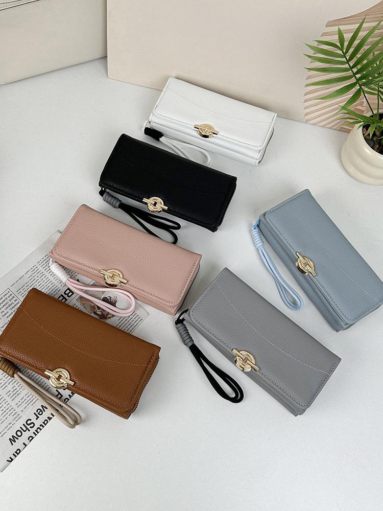 2025 Women's Luxury Tri-fold Leather Wallet - Multifunctional, Large Capacity PU Clutch