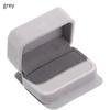 High-quality Wedding Square Velvet Jewelry Case Display Box Couple Double Ring Box Storage Box