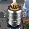 KOBACH 26cm 3-Layer 304 Stainless Steel Steamer Pot