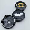 4pcs 60mm (I.D 56mm) Car Styling Bat Logo Badge Emblem Car Wheel Center Caps Rim Hub Cover Stickers Decoratio Auto Accessories