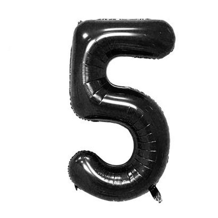 32-Inch US Number Birthday Party Balloons - Individual Aluminum Film