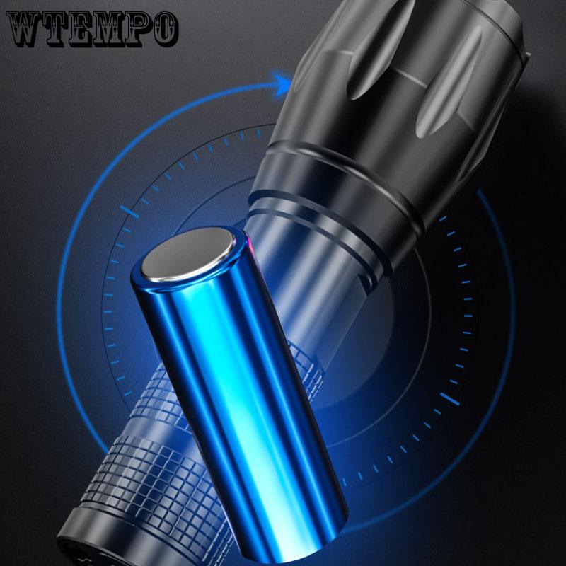 Мини-Фонарик Портативный Открытый Домашний Рабочий Свет USB Перезаряжаемый Сильный Свет Освещения Маленький Факел