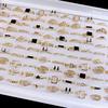 10Pcs Mixed Match Ring Ladies Crystal Ring Jewelry
