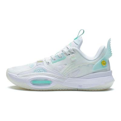 Баскетбольные кроссовки Li Ning All City 10 V1 прочные, нескользящие, амортизирующие, низкие, детские, белые, ABPS059-1
