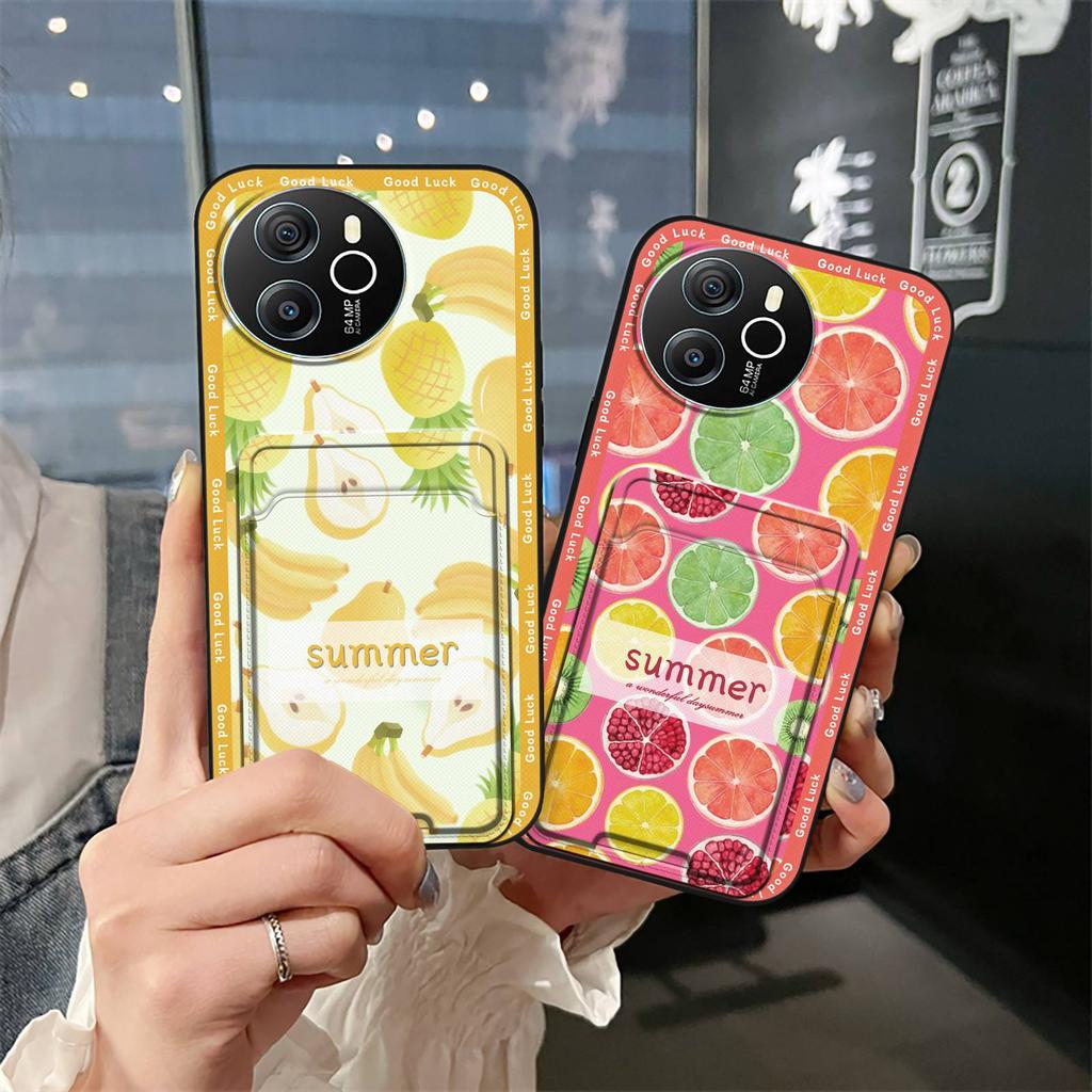 TPU Full Wrap Phone Case For Blackview Shark8/Oscal Tiger12 Card Slot Cartoon Silicone Cover Soft Case Anti-knock Cute