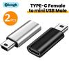 Elough Адаптер Type C Female на Mini USB Male Разъем для Телефона PSP Камеры MP3 Передача Данных Мини USB на Type C адаптер 3