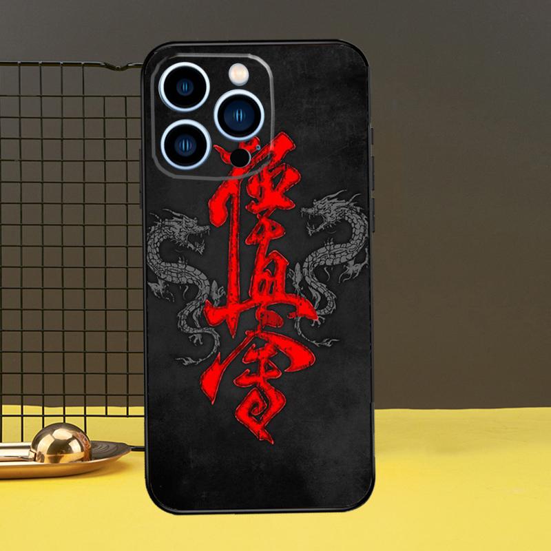 Oyama Kyokushin Karate Phone Cover For iPhone 12 13 Mini 11 14 Pro Max X XS XR Max 7 8 Plus SE Soft Case Fundas