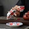 Creative Blue & White Umbrellas Tea Strainers Ornaments Ceramic Tea Filters Chinese Style Accessories Tea Table Decoration Gifts