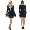 Halloween Policewoman Navy Sailor Suit Sexy Stage Costume Party Blue Dress Costume