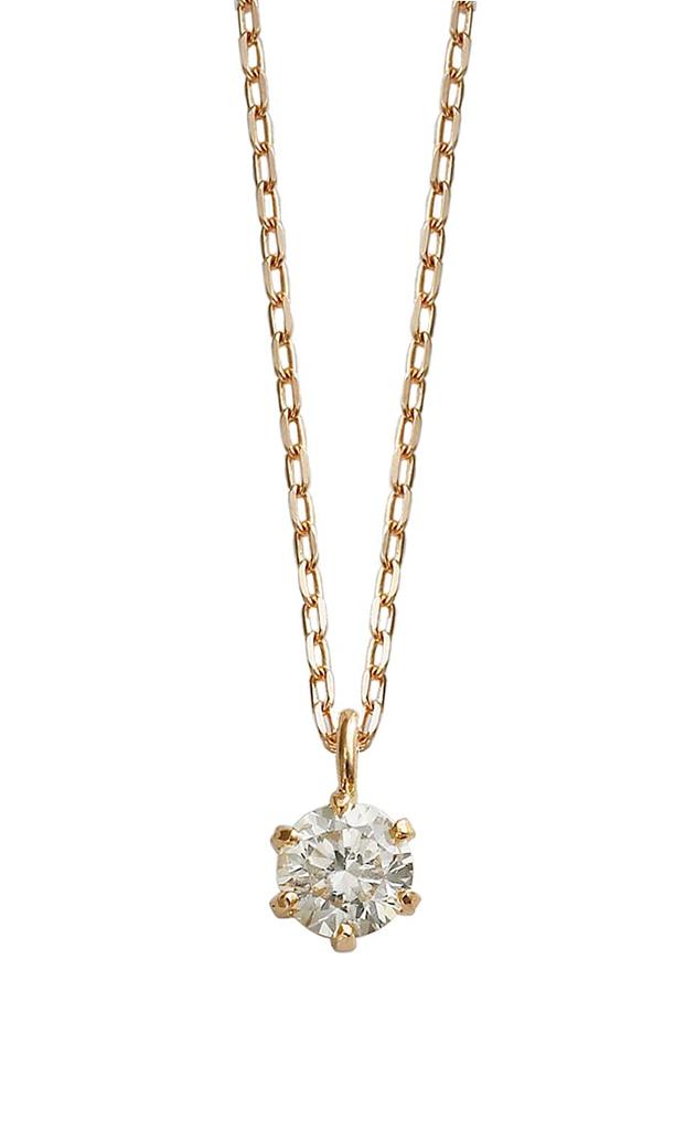 K18 Pink Gold Diamond Carat Necklace L&CO 0.1 66-7644
