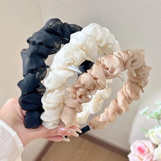 Ретро Высокая Повязка на Голову с Черепом Двойная Носка Гибкая Повязка для Волос Удобная Стабильная Двусторонняя Повязка на Голову Волосы