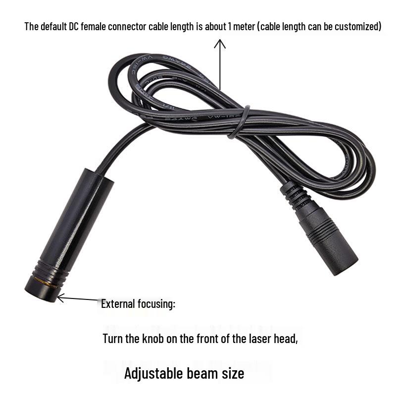 High-Power 12X50mm 650nm 150mW Red Laser Module with Adjustable Focus