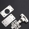 С винтами для двери, мебельные петли ремонт пластины фурнитура инструменты шкаф петли для улучшения дома