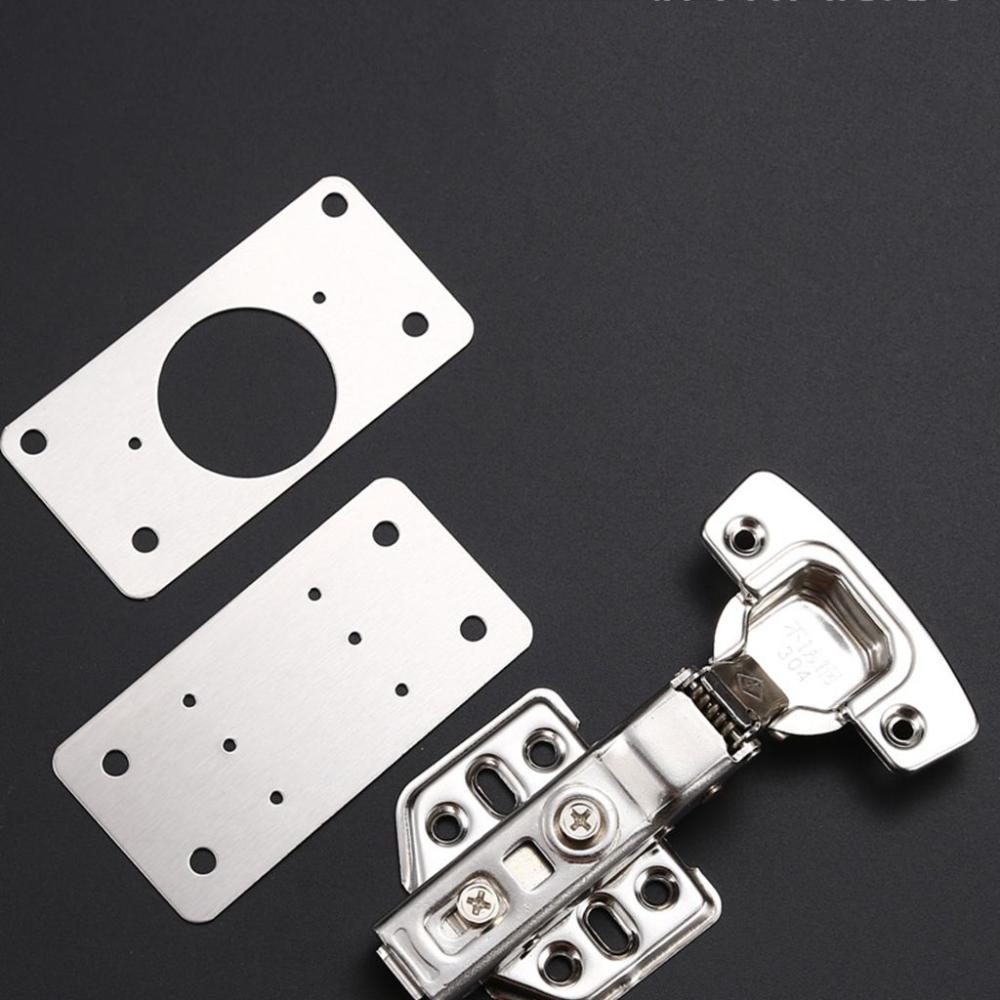 С винтами для двери, мебельные петли ремонт пластины фурнитура инструменты шкаф петли для улучшения дома