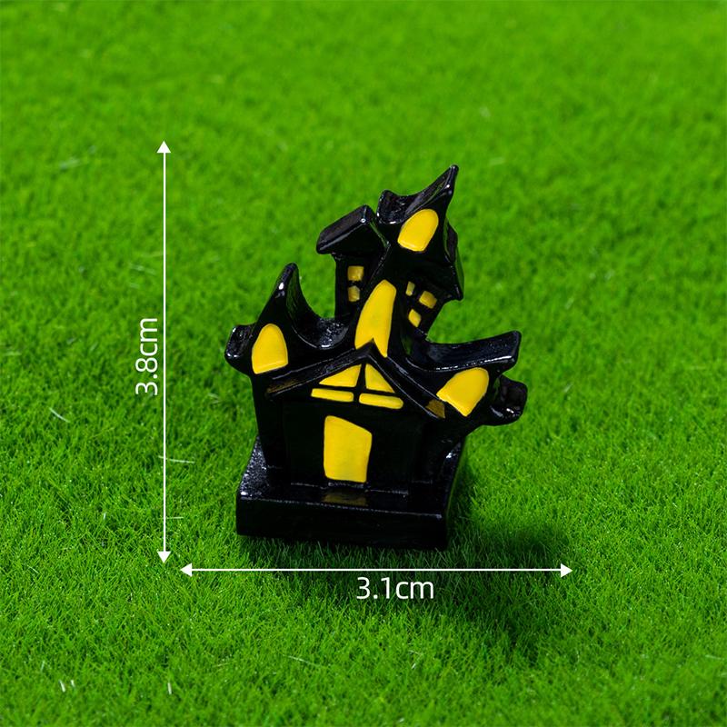 Halloween Pumpkin Ghost Micro Landscape Figurines Cute Small Ornaments Creative Diy Home Decoration Accessories Gifts