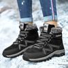 Men's Snow Boots 2025 Winter New Ankle Boots Warm Plush Leisure Waterproof Cotton Boots Fashion Cotton Shoes Men's Cowboy Boots