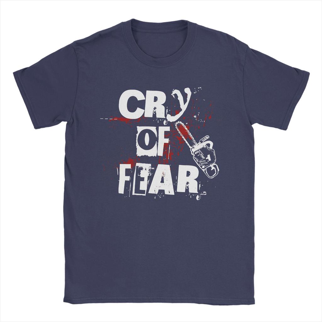 Футболка с графическим принтом Simon Henriksson Cry of Fear для унисекс, из чистого хлопка, с коротким рукавом