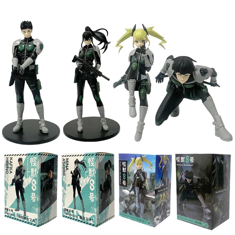 В наличии Фигурка Аниме Kaiju No. 8 Соширо Хошина Кикору Синомия Экшн-модель ПВХ Игрушка Коллекция Настольные Аксессуары Подарок