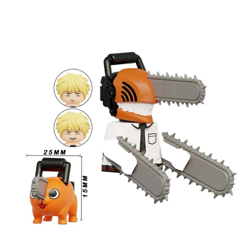 KT1067 Бензопила Человек Строительные блоки Фигурки Мультяшные игрушки Подарок