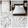 Solid Color Mattress Cover Satin Silk Mattress Pad Bed Cover Bedspread  Bedroom