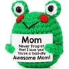 Смешная Рождественская Эмоциональная Вязаная Лягушка для Мамы Поддержка Позитивная Открытка Подбодрение Вдохновляющие Подарки для Мамы Мамы Дополнительный Шаг Новой Мамы Свекрови Матерей