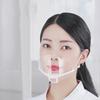 10 шт. Креативные формы Прозрачный пластик Маска для кейтеринга Отель Красота Шеф-повар Официант Защитная маска Многоразовая Видимая Брызгозащитная маска