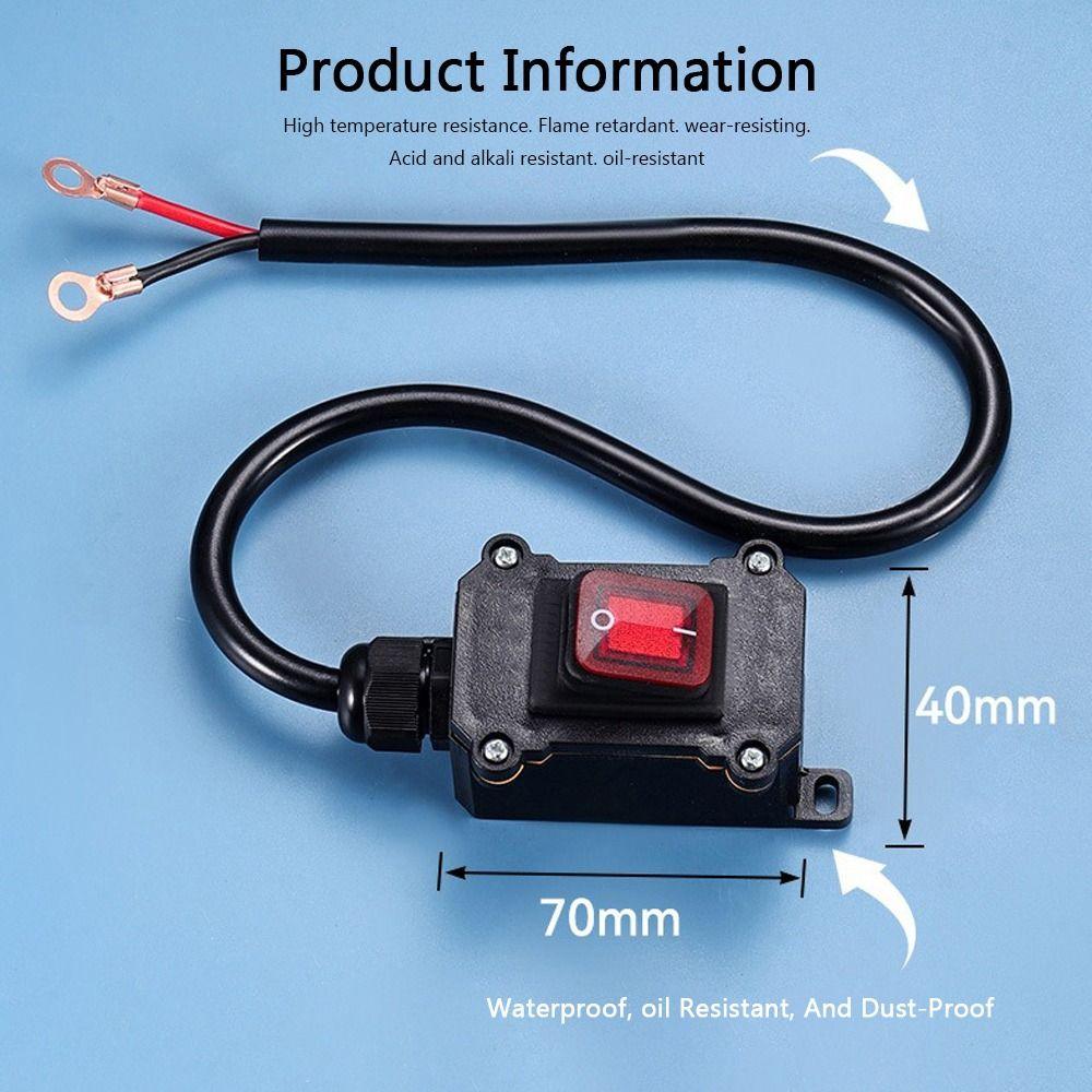 12V Power Cut Off Switch Waterproof Car Battery Switch Durable Battery Disconnect Switch Boat