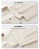 Beige High-Waisted Wide-Leg Summer Pants for Women - Slimming, Loose Fit, Petite Nine-Point Cut