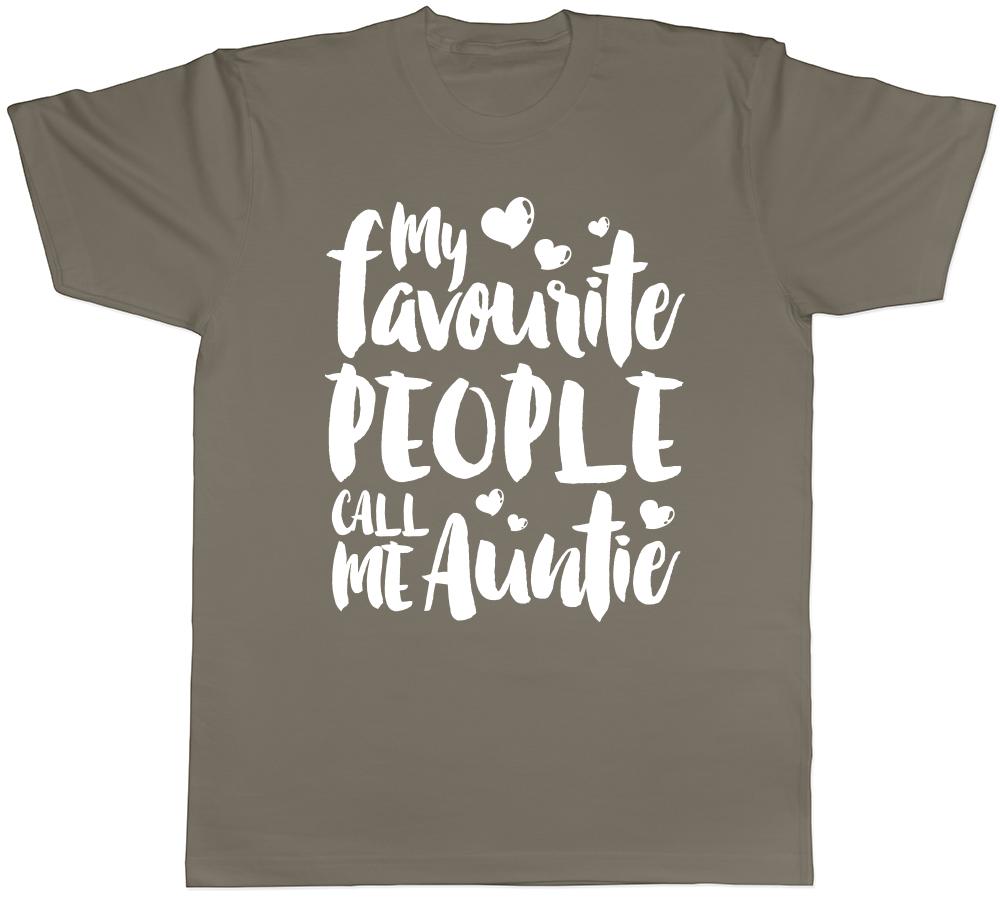My Favourite People Call me Auntie Unisexs Ladies TShirt Tee