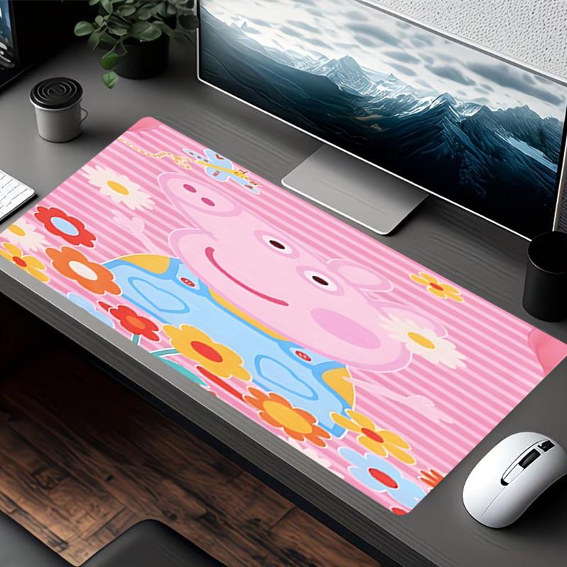 Pink Pig Print Mouse Pad, for Keyboard Pad Laptop PC Mat for Office Home Use, Desk Decor, Perfect Birthday Gift for Gamers