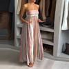 2026 spring new women's clothing, European and American cross-border dress, fashionable and elegant waist pleated printed dress